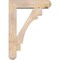 Ekena Millwork Merced Craftsman Smooth Bracket w/ Offset Brace, Douglas Fir, 7 1/2"W x 30"D x 42"H BKT0806X30X42MRC04SDF - alternate 2